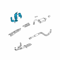 OEM 2003 Chrysler Sebring Catalytic Converter Diagram - MR968965