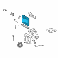 OEM Scion xA Evaporator Core Diagram - 88501-52080