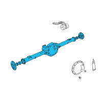 OEM 2004 Jeep Liberty Axle-Service Rear Diagram - 5096082AB