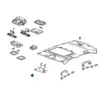 OEM 2010 Honda Accord Crosstour Holder Assy., Sunvisor *YR412L* (BRIGHT IVORY) Diagram - 88217-TA0-A02ZP