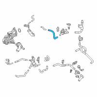 OEM Lexus NX250 Hose, Water By-Pass Diagram - 16267-25060