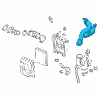 OEM 2017 Nissan Juke Duct - Air Diagram - 16554-1KT0B