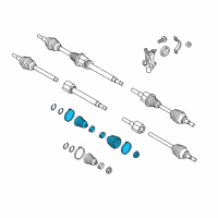 OEM 2013 Ford Focus Boot Kit Diagram - BV6Z-3A331-B