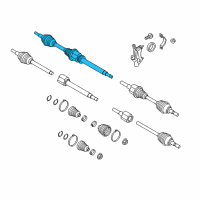 OEM 2016 Ford Focus Axle Assembly Diagram - G1FZ-3B436-E