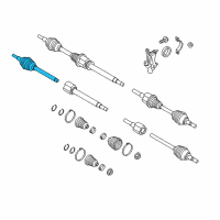 OEM 2018 Ford Focus Outer Joint Diagram - G1FZ-3B436-G