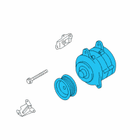 OEM 2004 Infiniti M45 Alternator Assembly Diagram - 23100-CR910