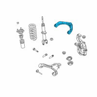 OEM Ram Dakota Front Upper Control Arm Diagram - 52855100AF