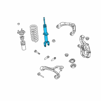 OEM 2008 Dodge Dakota ABSORBER-Suspension Diagram - 68036201AA