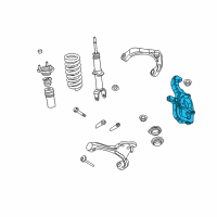 OEM Ram Front Steering Knuckle Diagram - 52855116AC