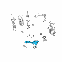 OEM 2005 Dodge Dakota Front Lower Control Arm Diagram - 52855107AB