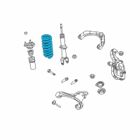 OEM Ram Front Suspension-Coil Spring Diagram - 4670431AA