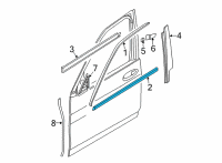 OEM BMW X6 SHAFT COVER OUTER FRONT DOOR Diagram - 51-33-7-446-191
