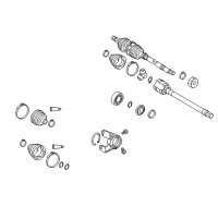 OEM 2005 Pontiac Vibe Ring, Front Wheel Drive Shaft Retainer Diagram - 88972690