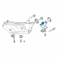 OEM Infiniti QX70 Xenon Bulb Diagram - 26297-89900