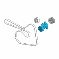 OEM Chevrolet Cruze Serpentine Tensioner Diagram - 55562864