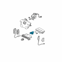 OEM 2001 Honda Civic Sensor Assy., L. FR. Side Diagram - 77940-S5A-A81