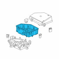 OEM 2015 Chevrolet Caprice Fuse & Relay Box Diagram - 92291798