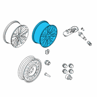 OEM Lincoln MKC Wheel, Alloy Diagram - KJ7Z-1007-A