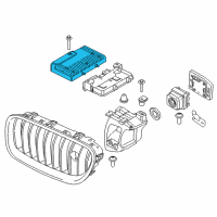 OEM 2016 BMW 535i GT xDrive Night Vision Camera Control Unit Diagram - 66-54-6-817-564