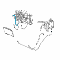 OEM 2005 Dodge Ram 1500 Hose-Power Steering Return Diagram - 5290813AD