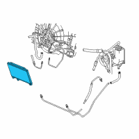 OEM 2005 Dodge Ram 1500 Cooler-Power Steering Diagram - 5290811AC