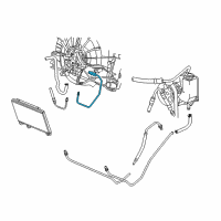 OEM 2006 Dodge Ram 1500 Line-Power Steering Return Diagram - 5290352AC