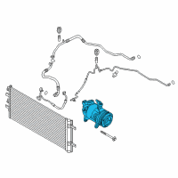 OEM 2018 BMW X2 A/C COMPRESSOR W/O MAGNETIC Diagram - 64-52-5-A3F-1D1