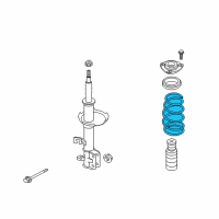 OEM Nissan Cube Spring-Front Diagram - 54010-1FC0A