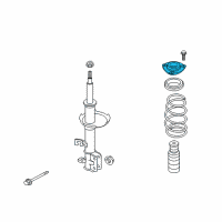 OEM 2011 Nissan Cube Strut Mounting Insulator Assembly Diagram - 54320-1FE0A