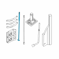 OEM Nissan Rod-Jack Handle Diagram - 99552-1PA1A