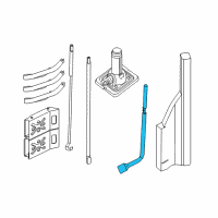 OEM 2017 Nissan NV2500 Lug Nut Wrench Diagram - 99545-1PA0A