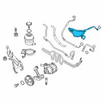 OEM BMW X1 Power Steering Pressure Hose Diagram - 32-41-6-794-669