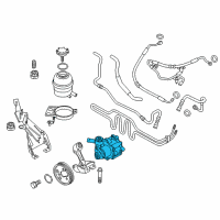 OEM 2015 BMW X1 Power Steering Pump Diagram - 32-41-6-798-865