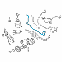 OEM 2013 BMW X1 Radiator Return Line Diagram - 32-41-6-794-672