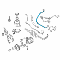 OEM 2014 BMW X1 Power Steering Pressure Hose Diagram - 32-41-6-850-958