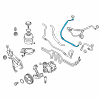 OEM 2013 BMW X1 Power Steering Pressure Hose Diagram - 32-41-6-850-958