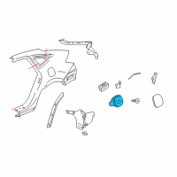 OEM Honda Crosstour Adapter Assy., Fuel Filler Lid Diagram - 74480-TP6-A01