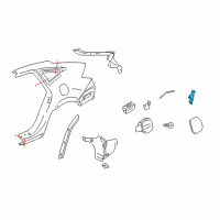 OEM 2014 Honda Crosstour Actuator Assy., Fuel Lid Diagram - 74700-TP6-A01