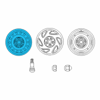 OEM 1999 Toyota Sienna Spare Wheel Diagram - 42611-08010