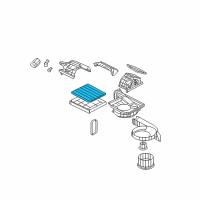 OEM 2007 Kia Optima Cabin Air Filter Diagram - P87902G000A