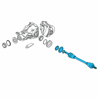 OEM BMW 535i GT Right Passenger Side Rear Axle Diagram - 33-20-7-577-508