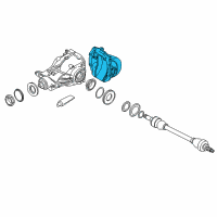 OEM BMW 750Li xDrive Cover, Rear Diagram - 33-11-7-573-816