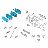 OEM Kia Sorento Cluster Assembly-Instrument Diagram - 940041U010