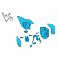 OEM 2017 Honda Accord Mirror Assembly, Driver Side Door (Modern Steel Metallic) (R.C.) Diagram - 76250-T2F-A31ZF