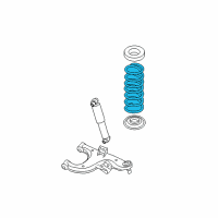 OEM 2006 Nissan Pathfinder Spring-Rear Suspension Diagram - 55020-EA501