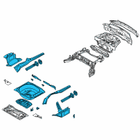 OEM 2009 BMW M6 Trunk Floor Diagram - 41-11-7-125-159