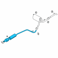 OEM Ford Transit Connect Front Muffler Diagram - KV6Z-5E212-G