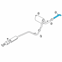 OEM 2019 Ford Transit Connect Tail Pipe Diagram - KV6Z-5255-B