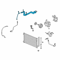 OEM Acura ZDX Pipe Assembly A, Aircon Diagram - 80321-SZN-305