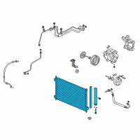 OEM 2013 Acura ZDX Condenser Assembly Diagram - 80110-SZN-A02